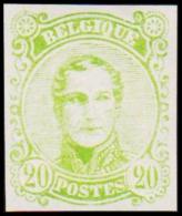 1860. Leopold I. Medailion. 20 CENT Essay. Green (Michel: ) - JF194379 - Essais & Réimpressions