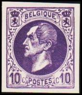 1865-1866. Leopol I. 10 CENTS Essay. Lilac. (Michel: ) - JF194393 - Essais & Réimpressions