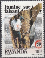 Rwanda 1988 Michel 1406 O Cote (2005) 3.00 Euro 125 Ans Croix-Rouge Docteur Cachet Rond - Gebruikt
