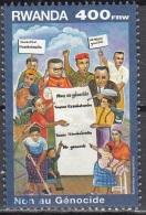 Rwanda 1999 Michel 1472 O Cote (2005) 15.00 Euro Non Au Génocide Cachet Rond - Oblitérés