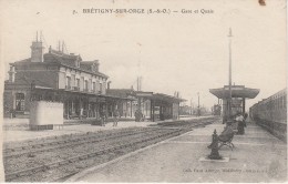 91 - BRETIGNY SUR ORGE - Gare Et Quais - Bretigny Sur Orge