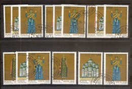 1988 Vaticano Vatican MILLENNIO KIEV 5 Serie Di 3v. USED Annullo FDC - Oblitérés