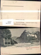 155323,Gruss V. Vierwaldstättersee Ansicht Tellkapelle  Sisikon Dampfer Schiff  1900 - Sisikon