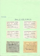 TICKETS BILLETS TRANSPORT BATEAU DAMRAK AMSTERDAM PAYS BAS 1961 - Europa