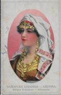 CPA Albanie Albania écrite Type Femme - Albanie