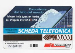 37260 - Scheda Telefonica Telecom Italia - Everest K2 Cnr Sport Sci Ski Science - Otros & Sin Clasificación