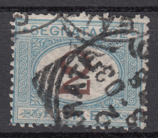 Regno D'Italia - 1870 Segnatasse (usato) 2 Lire Azzurro Chiaro E Bruno Sass. 12 - Portomarken
