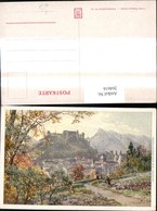 264616,Künstler Ak E.T. Compton Salzburg V. Kapuzinerkloster - Compton, E.T.