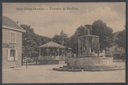 SARRE UNION - SAAR BUCKENHEIM - 67 - ALSACE / 1920 FONTAINE ET PAVILLON  (ref CP524) - Sarre-Union