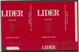 PORTUGAL MADEIRA FUNCHAL Cigars Labels "LIDER" - Etiquettes