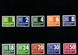 IRELAND/EIRE - 1980-85  POSTAGE DUES SET  MINT NH SG D25/34 - Timbres-taxe