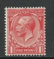 GB 1924 - 26 KGV 1d Scarlet Wmk 111 SG 419 Unused No Gum  ( L446 ) - Neufs