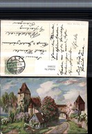 323895,Künstler AK Pfingsten Landschaft Burg Schloss Baumblüte Pub Theo Stroefer 1142 - Pentecôte