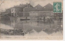92 - VILLENEUVE LA GARENNE - La Crue De La Seine (Janvier 1910) - Une Partie De La Digue Et Les Maisons écroulées - Villeneuve La Garenne