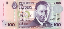 URUGUAY 100 PESOS URUGUAYOS 2011 P-88b UNC  [ UY547g ] - Uruguay