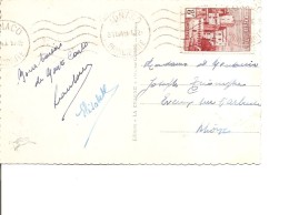 Monaco ( Carte Postale De 1949 De Monaco Vers La France à Voir) - Briefe U. Dokumente