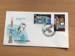 Djibouti Dschibuti 1992 FDC Année Internationale De L'Espace Space Year Kosmos Comos Fusée Spaceship Mi. 572 - 573 - Autres & Non Classés