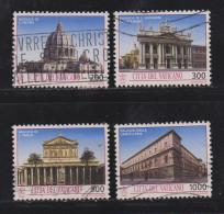 VATICAN, 1993, Used Stamps , Architectural Treasures, 1080=1089,  #4438, 4 Value(s) Only - Usados