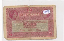 Billets - B2107 - Autriche - Hongrie - Billet 2 Ket Korona 1917  ( Type, Nature, Valeur, état... Voir Double  Scans) - Andere - Europa