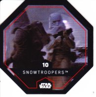 STAR WARS 2015 Vignette Jeton Image Carte LECLERC Disney Numéro 10 SNOWTROOPERS - Episodio I