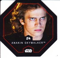 STAR WARS 2015 Vignette Jeton Image Carte LECLERC Numéro 24 ANAKIN SKYWALKER - Episode I