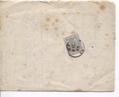 TP 23 S/Document Daté De Gand 30/7/1866 'Banque De Flandre Secrétariat PR3168 - 1866-1867 Kleine Leeuw
