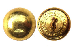 Bouton Officier D´Infanterie (1918-1939) Demi-grelot. Doré. 15 Mm - Buttons