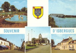 PAS DE CALAIS - 62 - ISBERGUES - CPSM GF Couleur Multivues - Isbergues