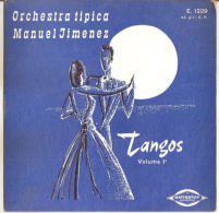 Manuel Jimenez Orquestra  Tangos Vol. 1  VG+/VG+ 7" - Country Y Folk