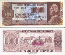 Bolivien Pick-Nr: 171a Bankfrisch 1984 100.000 Pesos Boliv. - Bolivie