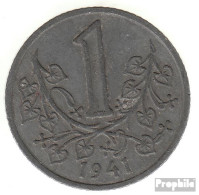 Böhmen Und Mähren Jägernr: 623 1942 Sehr Schön Zink Sehr Schön 1942 1 Krone Wappenlöwe - Military Coin Minting - WWII
