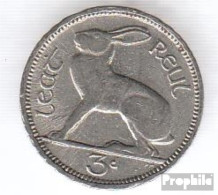 Irland 4 1933 Vorzüglich Nickel Vorzüglich 1933 3 Pence Hase - Ireland