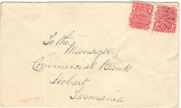 New South Wales - Australia - 1904 - 2 X 1d + Special Cancel - Viaggiata Da Nowra Per Sidney, Per Hobart, Tasmania - Brieven En Documenten