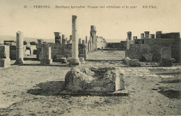 Algérie - Tébessa - Basilique Byzantine - Vasque Aux Ablutions Et La Cour - Bon état Général - Tebessa
