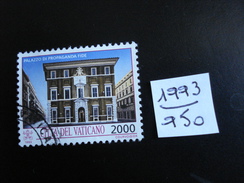 Vatican - Année 1993 - Palais De La Propagation De La Foi - 2000 Lires - Y.T. 950 - Oblitéré - Used - Gestempeld - Used Stamps