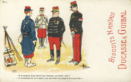 CPA(militaria Humoristique) Si Le Drapeau Etait Enlevé    ( Guillaume)( Pub Biscuits Nantais Ducasse Et Guibal) - Guillaume