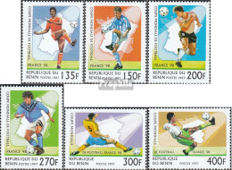 Benin 919-924 (kompl.Ausg.) Postfrisch 1997 Fußball-WM 98, Frankreich - Andere & Zonder Classificatie