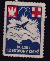 POLAND WW2 Red Cross Label Airforce - Viñetas