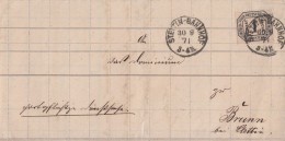 NDP Brief EF Minr.D4 Stettin-Bahnhof 30.8.1871 - Ganzsachen