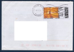 Montimbrenligne Forêt En Automne 0.57 Lettre Verte Sur Enveloppe Oblitéré - Printable Stamps (Montimbrenligne)