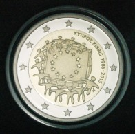 § FLAG: CYPRUS ★ 2 EURO 2015 PROOF! LOW START★ NO RESERVE! - Chipre