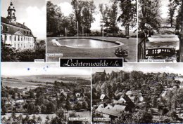Niederwiesa Lichtenwalde - S/w Mehrbildkarte 1 - Niederwiesa