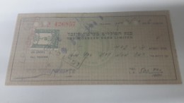 Israel-the Workers Bank Limited-(number Chek-426857)-(500lirot)-1946 - Israël