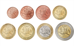 Lithuania 1 Euro Cent - 2 Euro Coins Set UNC - Litauen