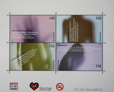 MiNr. 2200 - 2203 (Block 54) Deutschland Bundesrepublik Deutschland 2001, 12. Juli. Blockausgabe: Für Die Gesundheit.  S - 2001-2010