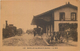 72 - MAROLLES Les BRAULTS - Gare - Chemin De Fer - Train - Marolles-les-Braults