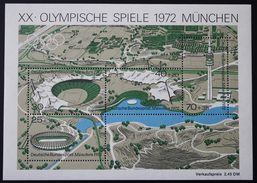 MiNr. 723 - 726 (Block 7) Deutschland Bundesrepublik Deutschland 1972, 5. Juli. Blockausgabe: Olympische Sommerspiele, M - 1959-1980