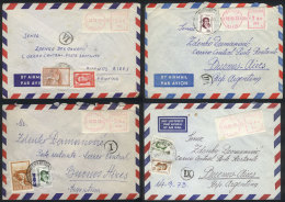 20 Covers Sent From Yugoslavia To Buenos Aires, All With Meter Postages And Sent To POSTE RESTANTE, The Service Was... - Sonstige & Ohne Zuordnung