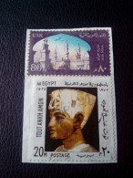 RARE UAR 80m Al Azhar University 1965+EGYPT 1972 20M TOUTANKHAMON LETTRE RECOMMANDEE STAMPS ON PAPER COVER USED SEAL - Usados