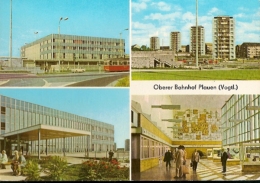 Germany & Used Postal Card, Oberer Bahnhof Plauen, D.D.R (15) - Plauen